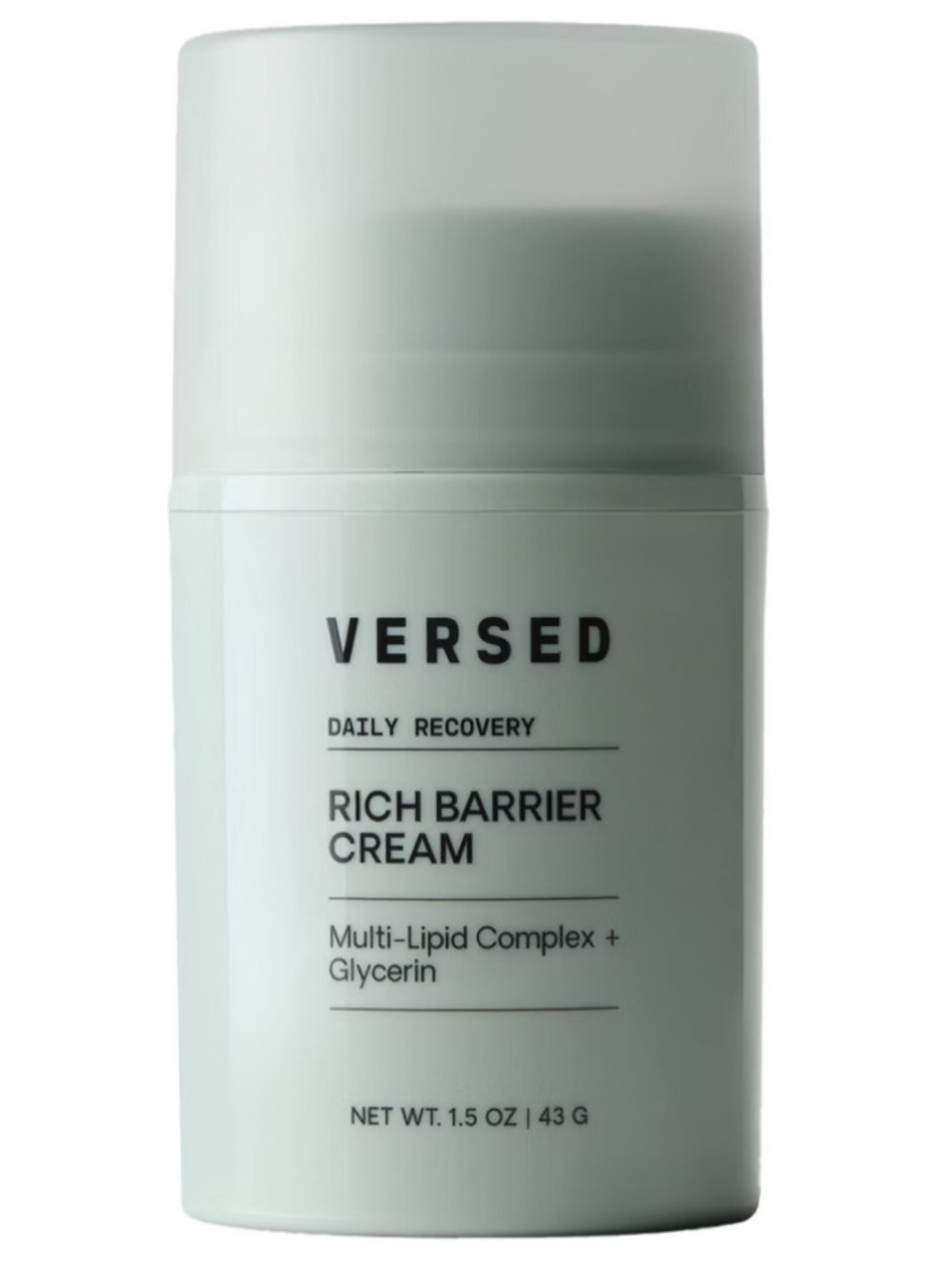 Versed Rich Barrier Cream - Daily Recovery Moisturizer (Mint Green)